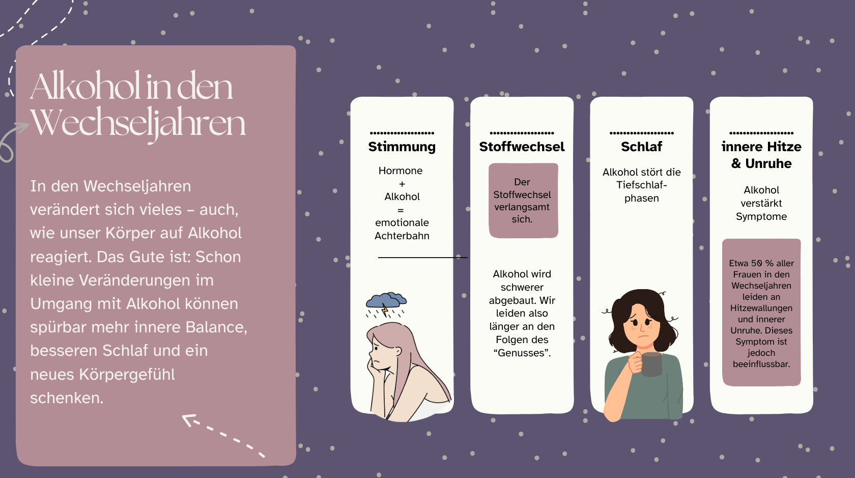 Alkohol in den Wechseljahren